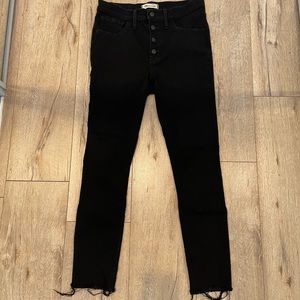 Black Madewell 9” Mid-Rise Skinny Jean